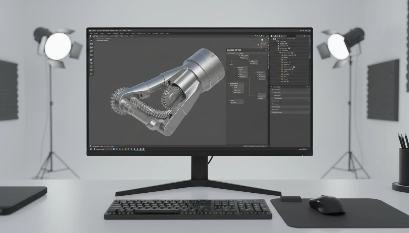 A smooth mechanical model correctly shaded in Blender after STL to DAE conversion