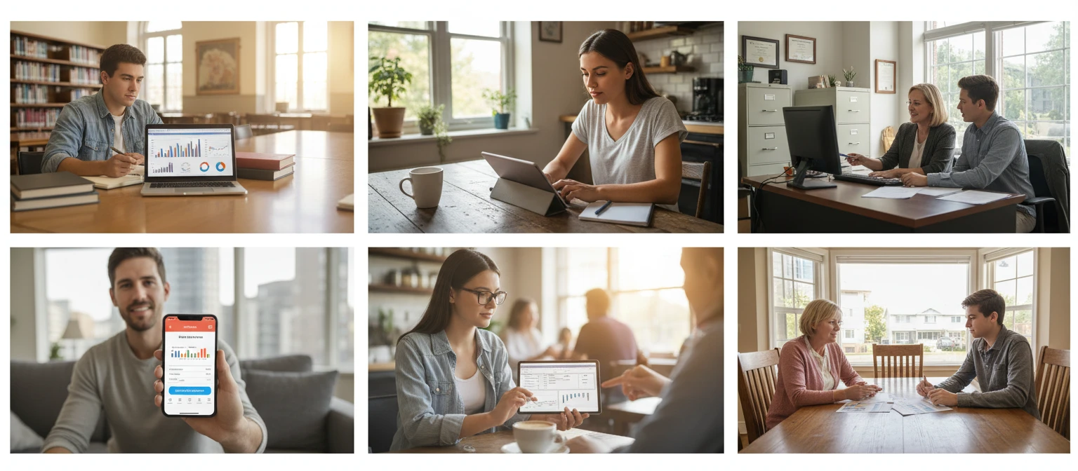 Students and graduates planning their loan repayment