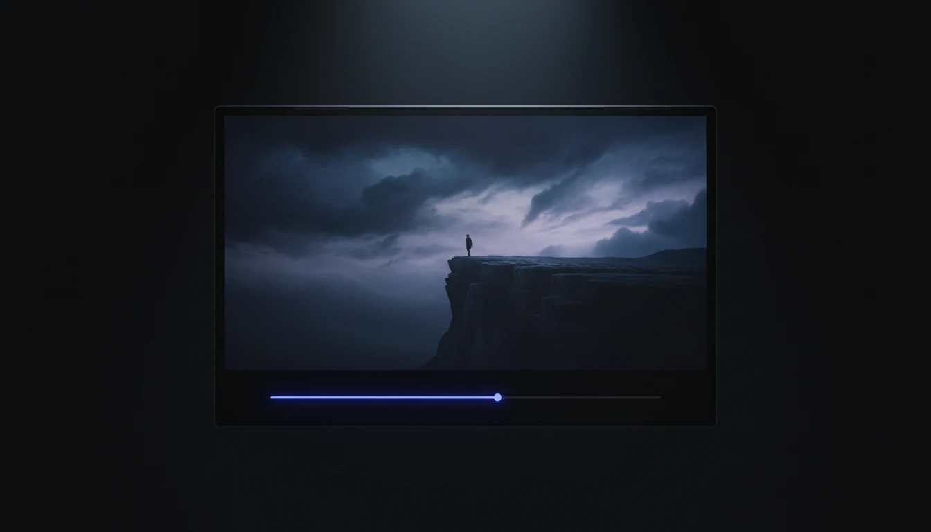Video loaded in a dark player ready for frame extraction