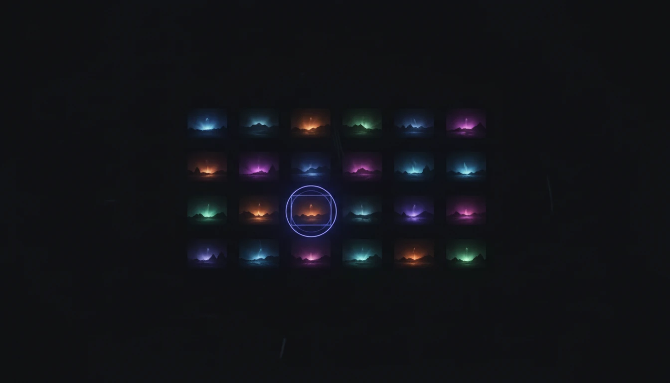 Grid of extracted video frames ready for download