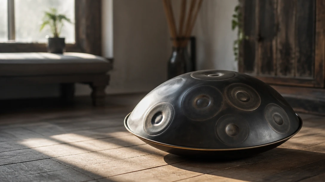 Handpan in a quiet room
