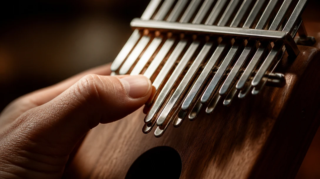 Kalimba being played