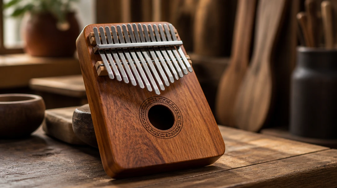 Kalimba in a studio