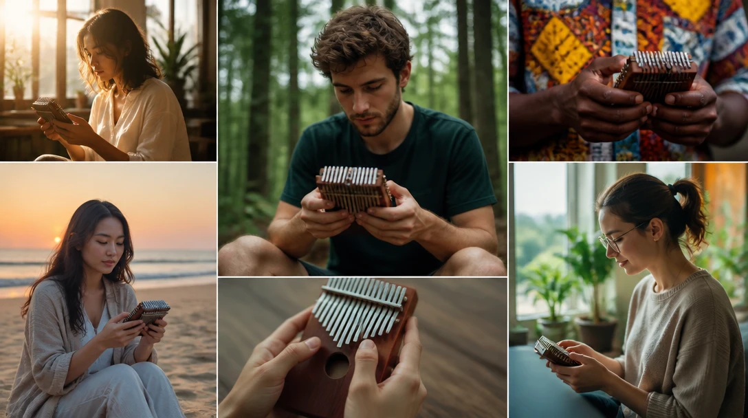 People with a kalimba