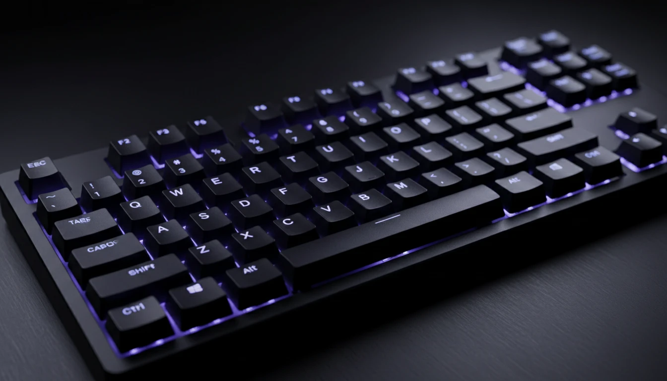 Computer keyboard mapped to piano keys