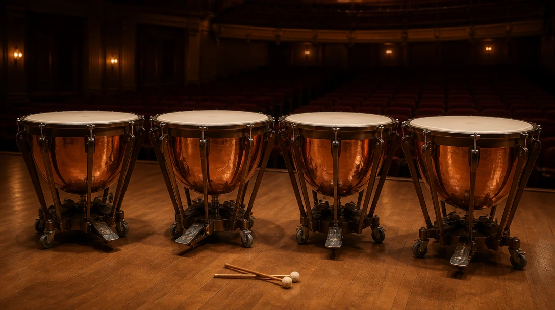 People with a timpani