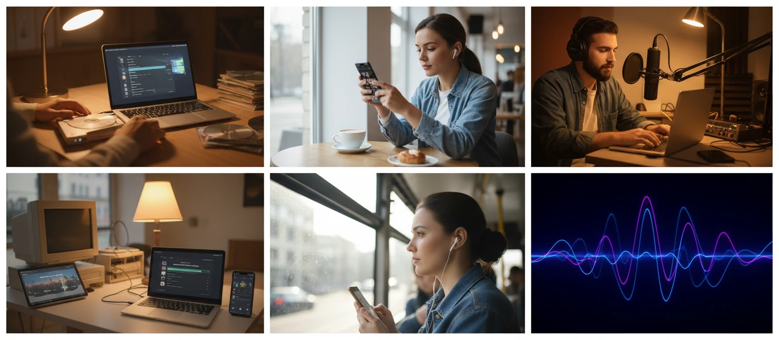 Windows media users, commuters, and content creators working with audio files